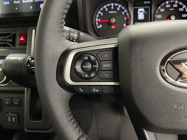 ダイハツ タフト G クロムベンチャー 鹿児島県 2025(令7)年 1万km レイクブルーメタリック ワンオーナー/スマートアシストIII/純正9型ディスプレイオーディオ/（フルセグ/Bluetooth/AM/FM）/AppleCarPlay/Android Auto/アイドリングストップ/スペアキー/ビルトインETC/バックカメラ/前方ドラレコーダー/純正フロアマット/両側パワースライドドア/純正15インチAW/前後コーナーセンサー/レーンキープアシスト/レーダークルーズコントロール/革巻ステアリング/オートホールド