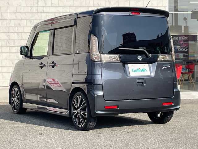 スズキ スペーシア カスタム XS 山口県 2014(平26)年 7.8万km ルナグレーパールメタリック 社外ナビ/フルセグ/Bluetooth/両側パワースライドドア/フォグランプ/プッシュスタート/オーバーヘッドコンソール/フロアマット/ETC