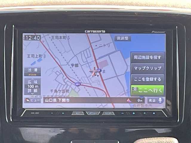 スズキ スペーシア カスタム XS 山口県 2014(平26)年 7.8万km ルナグレーパールメタリック 社外ナビ/フルセグ/Bluetooth/両側パワースライドドア/フォグランプ/プッシュスタート/オーバーヘッドコンソール/フロアマット/ETC