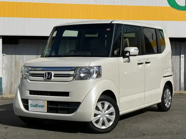 ホンダ Ｎ ＢＯＸ G Lパッケージ 三重県 2016(平28)年 8.8万km プレミアムホワイトパールⅡ ♪ワンオーナー/♪車検 令和9年11月29日迄/社外ナビ/　・ＴＶ/　・ＣＤ/SD再生/　・ラジオ/　・バックカメラ/スマートキー/プッシュスタート/パワースライドドア/ビルトインETC/後席サンシェード付き/ステアリングスイッチ/電動格納ミラー/ウィンカーミラー/フロアマット/ライトレベリング/プライバシーガラス/横滑り防止機能