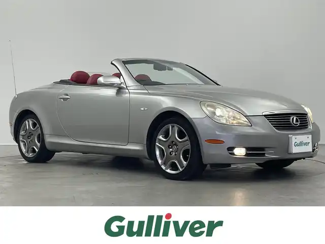 レクサス ＳＣ 430 埼玉県 2006(平18)年 5.4万km コスモシルバー メーカーナビ　マークレビンソンプレミアムサウンド　赤レザーシート ワンオーナー シートヒーター パワーシート シートメモリー キセノンヘッドライト クルーズコントロール AFS ドラレコ