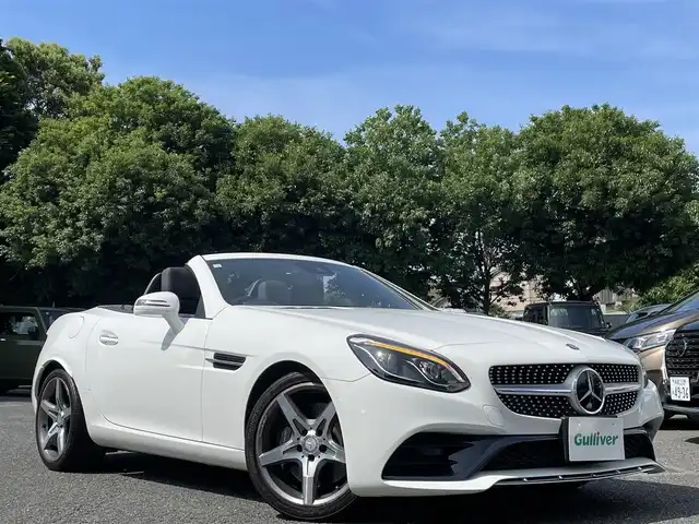 メルセデス・ベンツ ＳＬＣ１８０ スポーツ 東京都 2016(平28)年 2.6万km ポーラホワイト 外部検査済み/レーダーセーフティパッケージ/レッドステッチ入黒本革シート/・パワーシート/シートヒーター（全席）/COMANDシステム/・フルセグTV/DVD/Bluetoothオーディオ/・USBオーディオ/AndroidAuto/Apple CarPlay/バックカメラ/純正18インチAW/ビルトインETC/取扱説明書/保証書/スペアキー1本