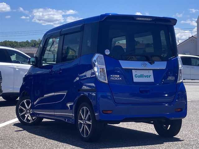 日産 デイズ ルークス ハイウェイスター Gターボ 島根県 2017(平29)年 6.5万km オーシャンブルーP ディーラーOP SDナビ(CD/DVD/BT/フルセグ)/全方位カメラ/衝突被害軽減ブレーキ/オートハイビーム/オートライト/クルーズコントロール/ETC/前方ドライブレコーダー/両側パワースライドドア /LEDヘッドライト/フロントフォグランプ/純正フロアマット/純正ドアバイザー/取扱説明書/保証書