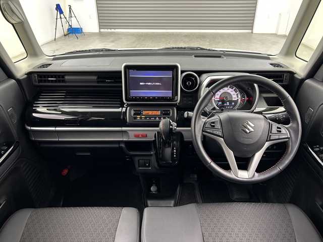 スズキ スペーシア カスタム HYBRID XS ターボ 三重県 2019(平31)年 5.1万km ピュアホワイトP 純正ナビ/・AM/FM/USB/CD/DVD/フルセグ/SD/iPod/Bluetooth/シートヒーター/両側パワースライドドア/クルーズコントロール/ヘッドアップディスプレイ/パドルシフト/ドライブレコーダー/ハーフレザーシート/ステアリングスイッチ/LEDヘッドライト/フォグランプ/クリアランスソナー/純正１５インチAW