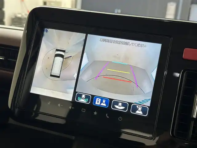 スズキ スペーシア カスタム HYBRID XS ターボ 滋賀県 2025(令7)年 0.4万km ピュアホワイトパール/ブラック2トーン 純正9インチナビ/Bluetooth/フルセグTV/HDMI/USB/DVD/Android Auto/Apple CarPlay/全方位カメラ/追従クルーズコントロール/両側パワースライドドア/ハーフレザーシート/シートヒーター/ステアリングヒーター/前後ドライブレコーダー/ETC