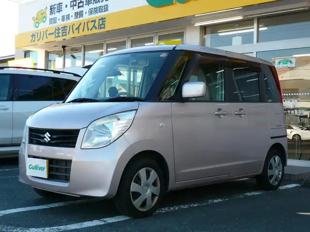 スズキ パレット X 静岡県 2010(平22)年 5.5万km ブルームピンクメタリック ワンオーナー /禁煙車/タイヤ山7ミリ/電動格納ミラー/バックモニター付きAM/FMラジオ　CDプレイヤー/プッシュスタート　スマートキー/コムテック前後ドライブレコーダー/ヘッドライトレベライザー/片側パワースライドドア/純正フロアマット　ドアバイザー/バッテリー交換R6年1月記載