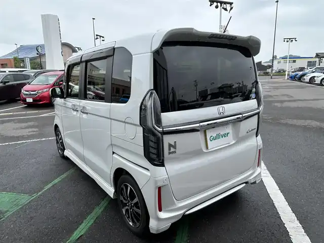 ホンダ Ｎ ＢＯＸ カスタム G EX ホンダセンシング 長崎県 2019(平31)年 6.3万km プラチナホワイトパール ワンオーナー/純正ディスプレイオーディオ/（ワンセグ・CD・BT・HDMI)/ホンダセンシング/バックカメラ/オートライト/LEDヘッドライト/スマートキー/スペアキー/クリアランスソナー/左パワースライドドア/ステアリングスイッチ/新車保証書/取扱説明書