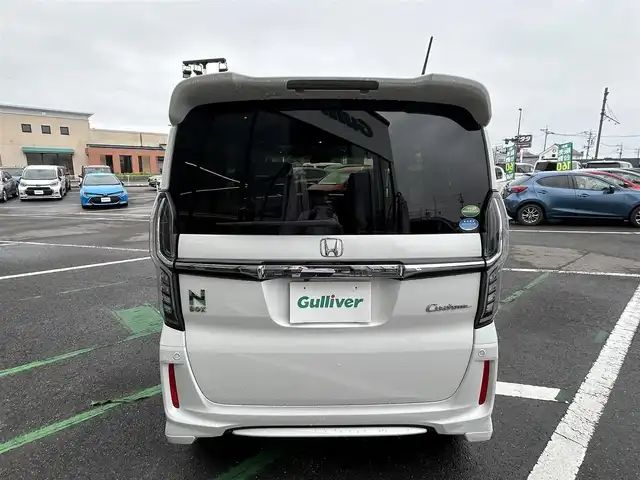 ホンダ Ｎ ＢＯＸ カスタム G EX ホンダセンシング 長崎県 2019(平31)年 6.3万km プラチナホワイトパール ワンオーナー/純正ディスプレイオーディオ/（ワンセグ・CD・BT・HDMI)/ホンダセンシング/バックカメラ/オートライト/LEDヘッドライト/スマートキー/スペアキー/クリアランスソナー/左パワースライドドア/ステアリングスイッチ/新車保証書/取扱説明書