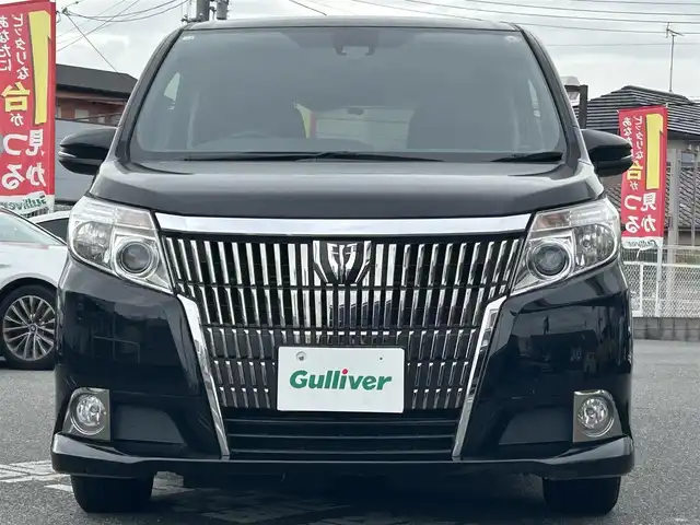トヨタ エスクァイア Xi 奈良県 2016(平28)年 7.5万km ブラック 1オーナー/両側パワスラ/純正ディーラーナビ(NSZT-Y66T)/BT/CD/SD/TV//衝突軽減システム/レーンキープアシスト/横滑り防止装置/バックカメラ/ETC/ドラレコ/三列シート/ウォークスルー/LEDオートライト/MTモード付AT/ステアリングスイッチ/エコモード切替/保証書付