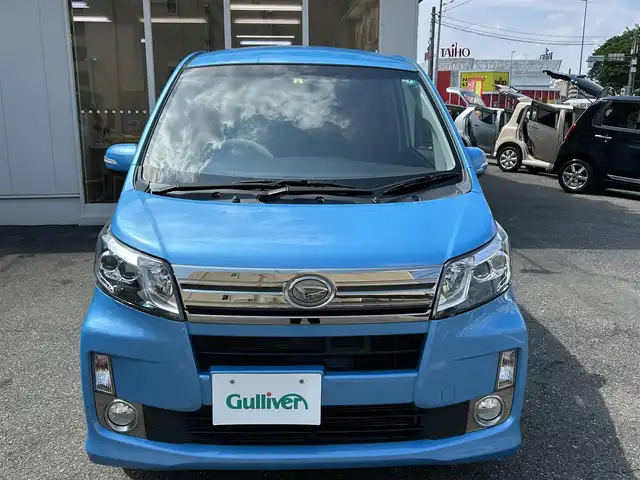 ダイハツ ムーヴ カスタム X VSスマセレ SA&SN 愛知県 2014(平26)年 7.3万km ファインブルーマイカメタリック 純正ナビ/ワンセグテレビ/Bluetooth/スマートアシスト/純正アルミホイール/バックカメラ/DVD再生/プッシュスタート/オートライト/フォグランプ/ベンチシート/ウインカーミラー/電格ミラー/取説、保証書、スペアキー