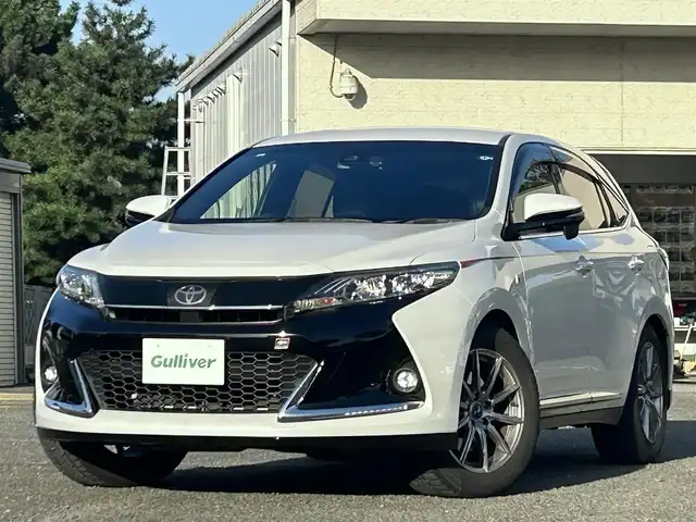 トヨタ ハリアー エレガンス GRスポーツ 宮城県 2019(平31)年 7.9万km ホワイトパールクリスタルシャイン /ワンオーナー//純正9インチメモリナビ//CD/DVD/SD/BT/フルセグテレビ//バックカメラ//ハーフレザーシート//レーダークルーズコントロール//プリクラッシュセーフティ//レーンディパーチャーアラート//D席パワーシート//ビルトインETC//純正ドライブレコーダー//スマートキーx2