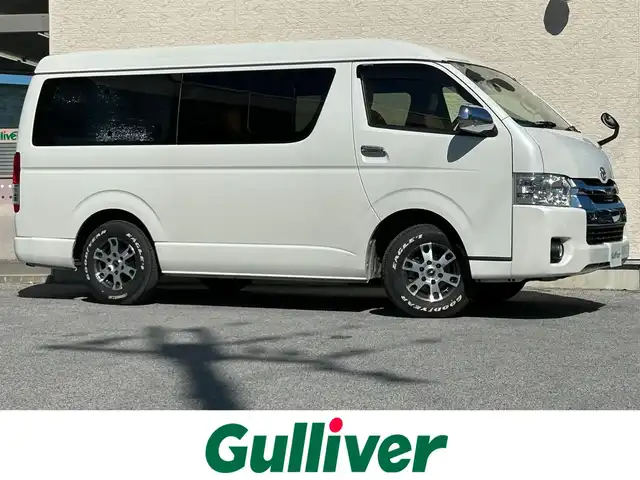 トヨタ ハイエース GL 滋賀県 2019(令1)年 10.9万km ホワイトパールクリスタルシャイン ワンオーナー/社外ナビ　【パイオニア】/　【AM・FM/DISC/Bluetooth/USB/TV】/バックカメラ/フリップダウンモニター/片側パワースライドドア/レーンキープアシスト/衝突軽減防止システム/シートカバー/ETC