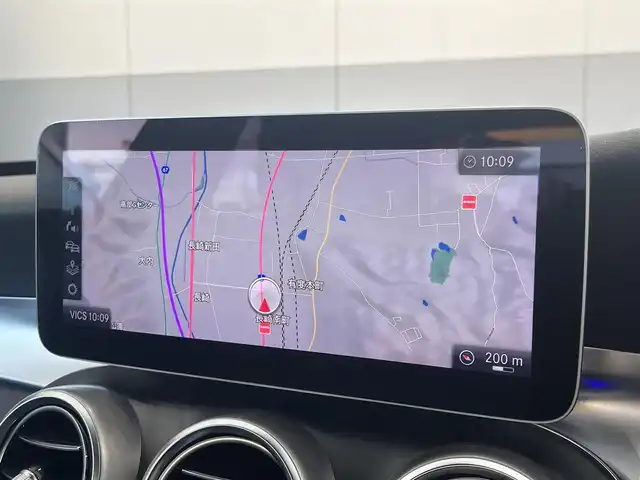 メルセデス・ベンツ Ｃ２００ アバンギャルド AMGライン 静岡県 2019(令1)年 4.6万km ダイヤモンドホワイト 純正10.25型HDDナビ/（フルセグTV/BT/AM/FM/CarPlay）/バックモニター/アクティブブレーキアシスト/ACC/パドルシフト/シートヒーター/コーナーセンサー/前後ドラレコ/ETC2.0/BSM/インテリジェントライトシステム/コンフォートエントリー/スペアキー/EQ Power Charge/エアサス搭載車