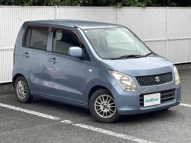 スズキ ワゴンＲ FX 茨城県 2010(平22)年 7.4万km ブリーズブルーメタリック 盗難防止装置/CDチェンジャー/フロアマット純正/ベンチシート/FM/AM/パワーウィンドウ/パワーステアリング/スペアキー×１