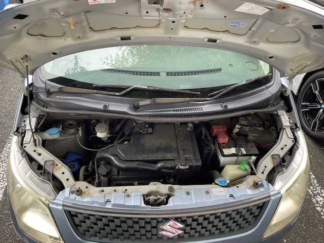 スズキ ワゴンＲ FX 茨城県 2010(平22)年 7.4万km ブリーズブルーメタリック 盗難防止装置/CDチェンジャー/フロアマット純正/ベンチシート/FM/AM/パワーウィンドウ/パワーステアリング/スペアキー×１