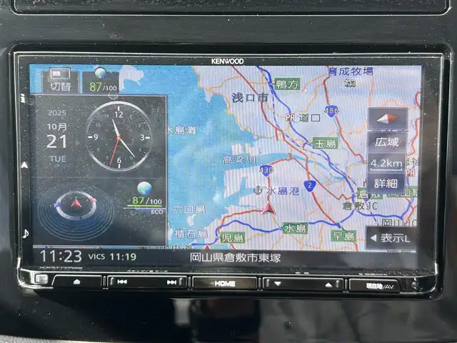 スバル インプレッサ スポーツ 1．6i－LアイサイトSスタイル 岡山県 2019(令1)年 2.7万km クォーツブルーP 登録時走行距離27034km/社外ナビ/フルセグTV(AM.FM.CD.DVD.TV.BT)/バックカメラ/ETC/ドライブレコーダー/クリアランスソナー/衝突軽減ブレーキ/横滑り防止装置/クルーズコントロール(追従走行あり)/車線逸脱警報（レーンキープアシスト）/オートライト/アイドリングストップ/16インチ純正AW/純正フロアマット/プッシュスタート/スマートキー/スペアキー