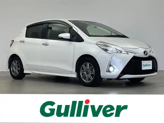 トヨタ ヴィッツ F セーフティーエディションⅢ 埼玉県 2019(平31)年 7.2万km ホワイトパールクリスタルシャイン 社外7インチナビ（AVIC-CZ700）/フルセグTV/バックカメラ/ビルトインETC/電動格納ミラー/アイドリングストップ/オートライト/オートハイビーム/ドラレコ前後/LEDヘッドライト/LEDフォグランプ/取扱説明書/記録簿/スペアキー