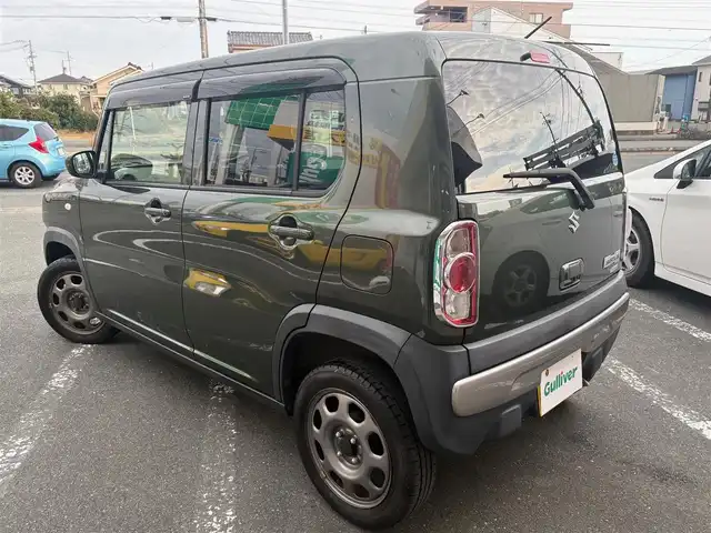 スズキ ハスラー G 静岡県 2018(平30)年 4.9万km クールカーキPM ワンオーナー /禁煙車/タイヤ山7ミリ/ディーラー純正SDナビ　AVIC-RW901ZS/(CD/DVD/SD/BT/USB/フルセグTV)/前席シートヒーター/レーダーブレーキサポート/（衝突被害軽減ブレーキ）/誤発進抑制機能/プッシュスタート/スマートキー/アイドリングストップ/Sーエネチャージ/（ハイブリッド）/ETC/電動格納ミラー/電動格納ミラー/純正フロアマット・バイザー/ヘッドライトレベライザー/スペアキー/保証書・取扱説明書