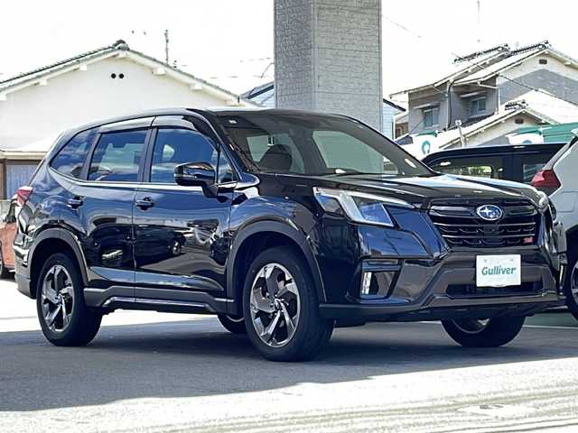 スバル フォレスター STIスポーツ 愛媛県 2023(令5)年 1.7万km クリスタルブラックシリカ ワンオーナー/ダイアトーンサウンドナビ/・Bluetooth/フルセグ/バック・フロント・サイドカメラ/ETC/デジタルインナーミラー/レザーシート/D/Nシートヒーター/D/Nパワーシート/Dメモリーシート/ステアリングスイッチ/ステアリングヒーター/パワーバックドア/アイサイト/レーダークルーズコントロール/パドルシフト/スマートキー/プッシュスタート///