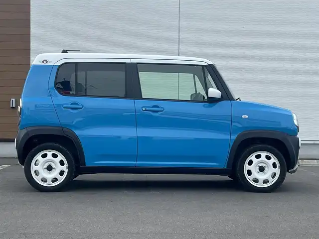スズキ ハスラー G ターボ 秋田県 2015(平27)年 1.9万km サマーブルーM ターボ/４WD/衝突軽減システム/純正メモリナビ（DVD/CD再生可能）/ワンセグ/バックカメラ/スマートキー/アイドリングストップ/プッシュスタート/ダウンヒルアシストコントロール/ステアリングスイッチ/運転席シートヒーター/ビルトインETC/純正フロアマット/オートライト/オートエアコン/パワーステアリング/パワーウィンドウ/横滑り防止/盗難防止装置/寒冷地仕様/電動格納ミラー/キーレスエントリー/保証書/取扱説明書/記録簿/スペアキー×１