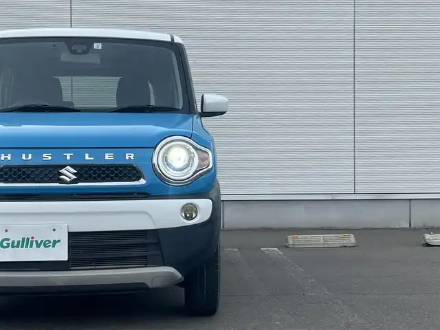 スズキ ハスラー G ターボ 秋田県 2015(平27)年 1.9万km サマーブルーM ターボ/４WD/衝突軽減システム/純正メモリナビ（DVD/CD再生可能）/ワンセグ/バックカメラ/スマートキー/アイドリングストップ/プッシュスタート/ダウンヒルアシストコントロール/ステアリングスイッチ/運転席シートヒーター/ビルトインETC/純正フロアマット/オートライト/オートエアコン/パワーステアリング/パワーウィンドウ/横滑り防止/盗難防止装置/寒冷地仕様/電動格納ミラー/キーレスエントリー/保証書/取扱説明書/記録簿/スペアキー×１