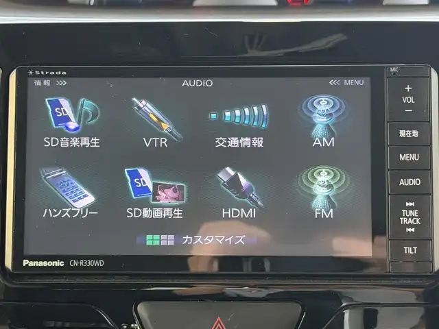 ダイハツ タント カスタム RS スマートセレ SA 兵庫県 2014(平26)年 7.9万km パールホワイトⅢ 社外メモリーナビ/（CD/DVD/BT/フルセグTV）/バックカメラ/両側パワースライド/社外アルミホイール付きスタッドレスタイヤ積み込み/ETC/LEDヘッドライト/AUTOライト/スマートキー/保証書/取扱説明書