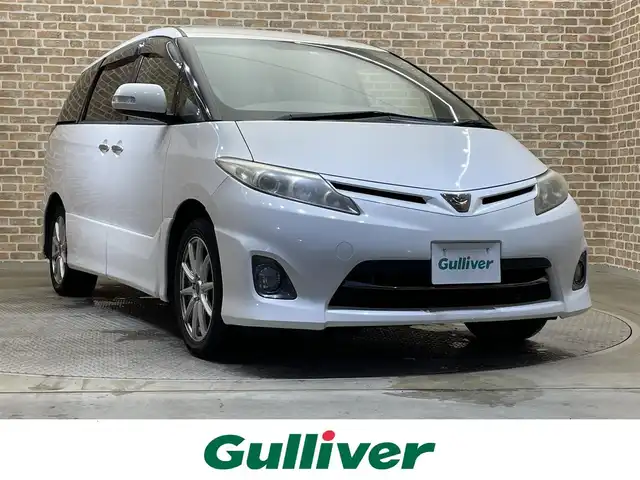 トヨタ エスティマ アエラス Gエディション 岩手県 2010(平22)年 13.2万km ホワイトパールクリスタルシャイン 両側パワースライドドア　/クルーズコントロール/リヤオートエアコン/寒冷地仕様/MTモード付AT/純正ナビ/バックカメラ/ETC/オートライト/HIDヘッドランプ/フォグランプ/オットマン/ウォークスルー/Bluetooth接続/純正フロアマット/社外１７インチアルミホイール