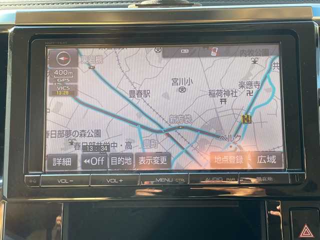 トヨタ ヴェルファイア ハイブリット V 埼玉県 2015(平27)年 13.2万km 黒 ・社外エアロ/・ワーク20インチアルミ/・純正ナビ　BT/TV/・後席モニター/・バック＆フロントカメラ/・ETC/・ドライブレコーダー/・電動パーキング/・両側パワースライドドア/・電動リアゲート/・ブレーキホールド/・ステアリングスイッチ/・レーダークルコン/・衝突軽減ブレーキ/・横滑り防止/・オットマン/・前席パワーシート/・シートメモリー/・純正フロアマット/・ドアバイザー/・ウッドコンビステアリング/・スマートキー×２/・プッシュスタート/・保証書/・取説