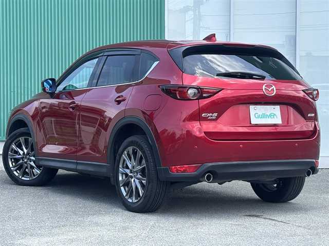 マツダ ＣＸ－５ XD エクスクルーシブモード 福岡県 2019(令1)年 5.8万km ソウルレッドクリスタルM 盗難防止/衝突被害軽減ブレーキ/パーキングアシスト/全方位カメラ/純正ナビ/Bluetooth/ドラレコ/CD/DVD/USB/AUX/フルセグTV（走行中視聴不可）/電動リアゲート/パワーシート/シートヒーター/ステアリングヒーター/クルコン/純正AW/アクティブ・ドライビング・ディスプレイ/AUTOHOLD/12vソケット/MT車/BOSEスピーカー/サンシェード