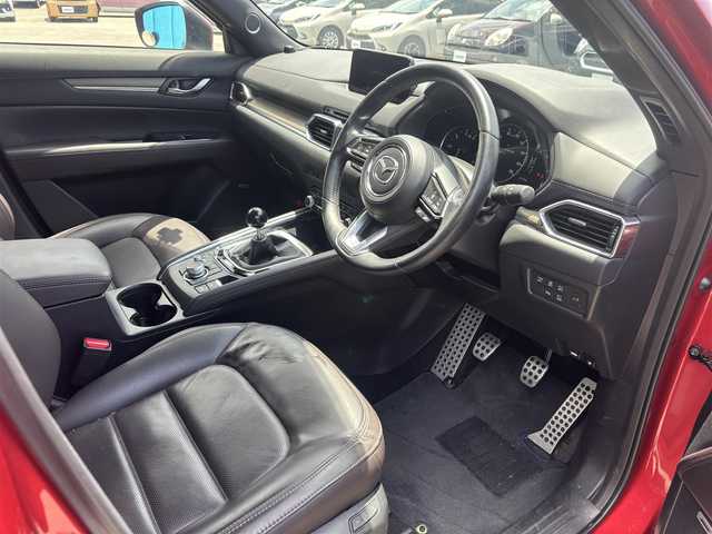 マツダ ＣＸ－５ XD エクスクルーシブモード 福岡県 2019(令1)年 5.8万km ソウルレッドクリスタルM 盗難防止/衝突被害軽減ブレーキ/パーキングアシスト/全方位カメラ/純正ナビ/Bluetooth/ドラレコ/CD/DVD/USB/AUX/フルセグTV（走行中視聴不可）/電動リアゲート/パワーシート/シートヒーター/ステアリングヒーター/クルコン/純正AW/アクティブ・ドライビング・ディスプレイ/AUTOHOLD/12vソケット/MT車/BOSEスピーカー/サンシェード