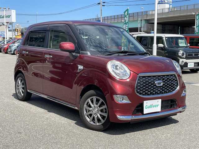 ダイハツ キャスト スタイル G SAⅢ 石川県 2017(平29)年 3.8万km ファイアークォーツレッドM スマートアシスト/社外メモリーナビ/CD/DVD/フルセグTV/LEDヘッドライト/ベンチシート/スマートキー/プッシュスタート/電動ミラー/社外アルミホイール