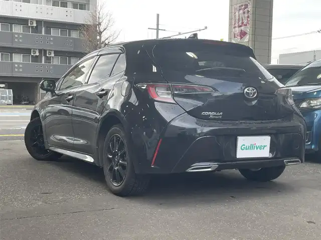 トヨタ カローラ スポーツ G Z 道央・札幌 2020(令2)年 12.3万km アティチュードブラックマイカ 純正ディスプレイオーディオ（AM/FM/USB/BT/フルセグTV/CD/DVD）/バックカメラ/ドライブレコーダー前後/シートヒーター/オートエアコン/オートブレーキホールド/電動パーキングブレーキ/パドルシフト/衝突軽減ブレーキ/レーンアシスト/クルーズコントロール/横滑り防止装置/オートマチックハイビーム/ステアリングヒーター/レーダー探知機/ＳＯＳスイッチ/純正エンジンスターター/アイドリングストップ/積み込み夏タイヤ（AW付）/電動格納ミラー/純正ドアバイザー/純正フロアマット/プッシュスタート/ETC/取説、保証書有/スペアキー×1