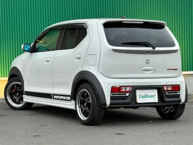 スズキ アルト ワークス 宮城県 2020(令2)年 5.4万km ピュアホワイトP TEIN車高調/HKSマフラー/社外エアクリーナー/ADVAN Racing15インチAW/セーフティサポート/・デュアルセンサーブレーキサポート/・後退時ブレーキサポート/・誤発進抑制機能（後方含む）/・リアパーキングセンサー/・車線逸脱警報/・ふらつき警報機能/・先行車発進お知らせ機能/・ハイビームアシスト/純正ナビ（CN-RZ753W）/・CD/DVD/・Bluetooth/・フルセグTV/バックカメラ/ビルトインETC/革巻きステアリング/パドルシフト/HIDヘッドランプ/フォグランプ/オートライト/スマートキー/プッシュスタート/電動格納ミラー/純正フロアマット/純正ドアバイザー/Wエアバッグ