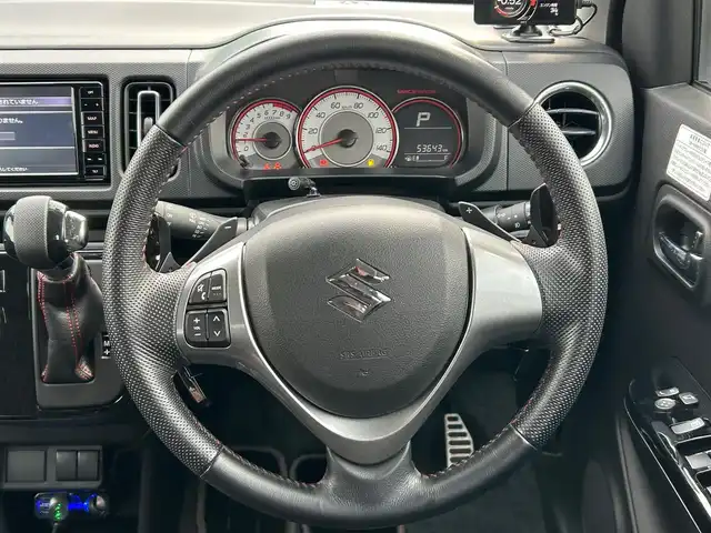 スズキ アルト ワークス 宮城県 2020(令2)年 5.4万km ピュアホワイトP TEIN車高調/HKSマフラー/社外エアクリーナー/ADVAN Racing15インチAW/セーフティサポート/・デュアルセンサーブレーキサポート/・後退時ブレーキサポート/・誤発進抑制機能（後方含む）/・リアパーキングセンサー/・車線逸脱警報/・ふらつき警報機能/・先行車発進お知らせ機能/・ハイビームアシスト/純正ナビ（CN-RZ753W）/・CD/DVD/・Bluetooth/・フルセグTV/バックカメラ/ビルトインETC/革巻きステアリング/パドルシフト/HIDヘッドランプ/フォグランプ/オートライト/スマートキー/プッシュスタート/電動格納ミラー/純正フロアマット/純正ドアバイザー/Wエアバッグ