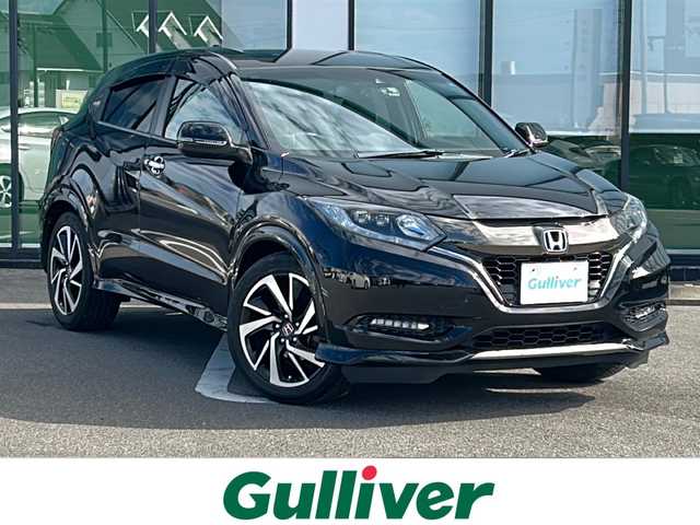 ホンダ ヴェゼル RS ホンダセンシング 岐阜県 2017(平29)年 8.3万km クリスタルブラックパール 登録時走行距離83017km/社外ＳＤナビ/バックモニター/フルセグテレビ/ドライブレコーダー/クルーズコントロール/純正１８インチアルミホイール/ＨＤＭＩ接続/レーダー/ビルトインＥＴＣ/プッシュスタート/スマートキー/禁煙車/LEDヘッドライト/フォグランプ/オートライト/ハーフレザーシート/レーンキープアシスト