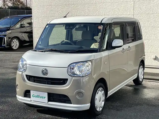 ダイハツ ムーヴ キャンバス X SA Ⅲ 埼玉県 2019(平31)年 3.8万km パールホワイトⅢ/ナチュラルベージュマイカメタリック 2トーン /ワンオーナー//純正メモリナビ//フルセグTV//バックカメラ//CD/DVD/Bluetooth//両側パワースライドドア//ETC//スマートキーx2//社外LEDヘッドランプ//ドライブレコーダー//衝突軽減ブレーキ//車線逸脱警報//Wエアバッグ//ABS//横滑り防止装置//アイドリングSTOP//ステアリングオーディオリモコン//オートライト//オートハイビーム//プライバシーガラス//ドアバイザー//新車時保証書//取扱説明書//ナビ取説