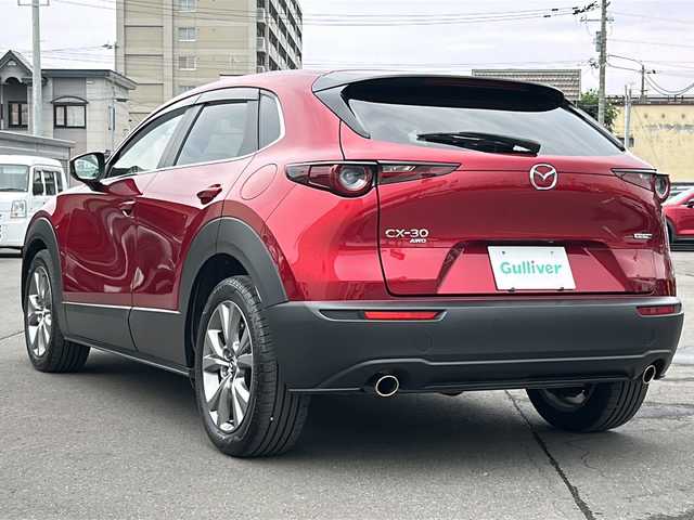 マツダ ＣＸ－３０ 20S 道北・旭川 2022(令4)年 1.1万km ソウルレッドクリスタルM 4WD/純正ナビ(CD/DVD/BT/フルセグ)/全方位モニター/オートライト/アイドリングストップ/ETC/革巻きステアリング/ステアリングリモコン/コーナーセンサー/ウィンカーミラー/フォグランプ/横滑り防止/LEDヘッドライト/スマートキー/社外AW付き冬タイヤ積込/取説/純正フロアマット