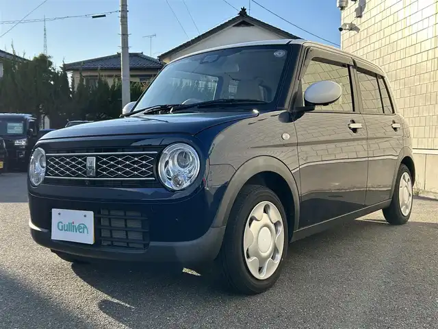 スズキ ラパン モード 山形県 2020(令2)年 2.1万km ノクターンブルーパール/ホワイト 2トーンルーフ 禁煙車/4WD/純正SDナビ/・TV/AM/FM/CD/DVD/Bluetooth/アイドリングストップ/コーナーセンサー/衝突被害軽減ブレーキ/車線逸脱警報/横滑り防止装置/盗難防止装置/LEDヘッドライト/オートライト/全方位カメラ/シートヒーター（D/N席）/純正フロアマット/純正ドアバイザー/冬タイヤ積み込み/保証書/取扱説明書