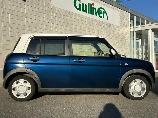 スズキ ラパン モード 山形県 2020(令2)年 2.1万km ノクターンブルーパール/ホワイト 2トーンルーフ 禁煙車/4WD/純正SDナビ/・TV/AM/FM/CD/DVD/Bluetooth/アイドリングストップ/コーナーセンサー/衝突被害軽減ブレーキ/車線逸脱警報/横滑り防止装置/盗難防止装置/LEDヘッドライト/オートライト/全方位カメラ/シートヒーター（D/N席）/純正フロアマット/純正ドアバイザー/冬タイヤ積み込み/保証書/取扱説明書