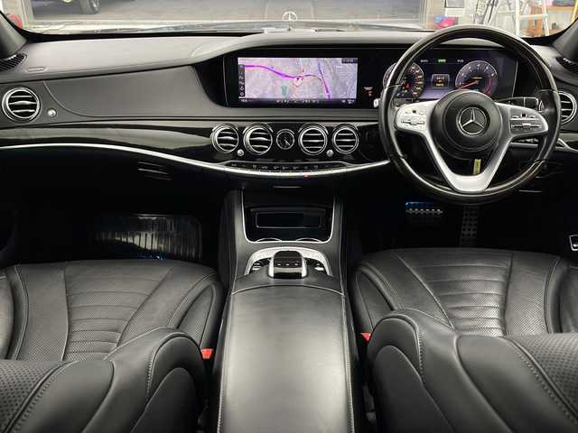 メルセデス・ベンツ Ｓ４５０ エクスクルーシブ AMGライン 兵庫県 2018(平30)年 9.6万km セレナイトグレー ・ベーシックパッケージ/パノラミックスライディングルーフ/クロージングサポーター/イルミネーテッドステップカバー/前席シートベンチレーター/後席シートヒーター/エアバランスパッケージ/・レザーエクスクルーシブパッケージ/Burmesterサラウンドシステム/ナッパレザーシート/前席リラクゼーション機能/前席シートヒーター・プラス/マルチコントロールシートバック/ドライビングダイナミックシート/・AMGラインプラス/AMGスタイリングパッケージ/ロゴ付きブレーキキャリパー/ドリルベンチレーテッドディスク/本革巻きウッドステアリング/ヘッドアップディスプレイ/ステンレスペダル/ブラックハイグロスポプラウッドインテリアトリム/・レーダーセーフティパッケージ/アクティブディスタンスアシスト・ディストロニック/アクティブステアリングアシスト/アクティブレーンチェンジングアシスト/アクティブエマージェンシーストップアシスト/アクティブブレーキアシスト/アクティブブラインドスポットアシスト/アクティブレーンキーピングアシスト/トラフィックサインアシスト/・純正ナビ/・３６０°カメラシステム/・置くだけ充電/・ETC