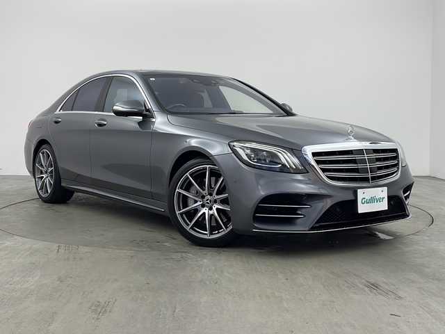 メルセデス・ベンツ Ｓ４５０ エクスクルーシブ AMGライン 兵庫県 2018(平30)年 9.6万km セレナイトグレー ・ベーシックパッケージ/パノラミックスライディングルーフ/クロージングサポーター/イルミネーテッドステップカバー/前席シートベンチレーター/後席シートヒーター/エアバランスパッケージ/・レザーエクスクルーシブパッケージ/Burmesterサラウンドシステム/ナッパレザーシート/前席リラクゼーション機能/前席シートヒーター・プラス/マルチコントロールシートバック/ドライビングダイナミックシート/・AMGラインプラス/AMGスタイリングパッケージ/ロゴ付きブレーキキャリパー/ドリルベンチレーテッドディスク/本革巻きウッドステアリング/ヘッドアップディスプレイ/ステンレスペダル/ブラックハイグロスポプラウッドインテリアトリム/・レーダーセーフティパッケージ/アクティブディスタンスアシスト・ディストロニック/アクティブステアリングアシスト/アクティブレーンチェンジングアシスト/アクティブエマージェンシーストップアシスト/アクティブブレーキアシスト/アクティブブラインドスポットアシスト/アクティブレーンキーピングアシスト/トラフィックサインアシスト/・純正ナビ/・３６０°カメラシステム/・置くだけ充電/・ETC