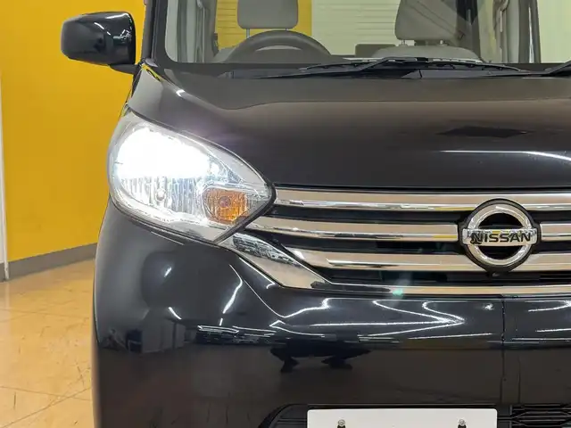 日産 デイズ ルークス X Vセレ +SeftyⅡ 群馬県 2014(平26)年 6.4万km ブラック 純正7型ナビ/　フルセグ/BT/CD/DVD/SD/USB/AUX/エマージェンシーブレーキ/アラウンドビューモニター/片側パワースライドドア/アイドリングストップ/横滑り防止/純正フロアマット/プッシュスタート/スマートキー/ETC