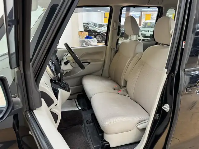 日産 デイズ ルークス X Vセレ +SeftyⅡ 群馬県 2014(平26)年 6.4万km ブラック 純正7型ナビ/　フルセグ/BT/CD/DVD/SD/USB/AUX/エマージェンシーブレーキ/アラウンドビューモニター/片側パワースライドドア/アイドリングストップ/横滑り防止/純正フロアマット/プッシュスタート/スマートキー/ETC