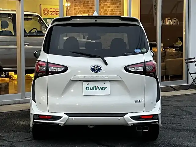トヨタ シエンタ ハイブリッド G クエロ 山口県 2019(令1)年 7.5万km ホワイトパールクリスタルシャイン モデリスタアンダーエアロ/純正9型メモリーナビ＆フルセグTV/パノラミックビューカメラ/純正フロアマット/純正ドアバイザー/社外15インチアルミ/両側パワースライドドア/クルーズコントロール/オートライト/オートハイビーム/ステアリングヒーター/フロントシートヒーター/ビルトインETC2.0