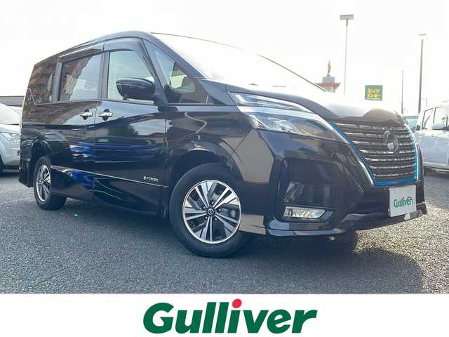 日産 セレナ e－パワー ハイウェイスター V 山形県 2021(令3)年 2.3万km ダイヤモンドブラック ワンオーナー/純正10インチナビ/CD/DVD/フルセグTV/Bluetooth/純正フリップダウンモニター/TVキャンセラー/アラウンドビューモニター/プロパイロット/両側パワースライドドア/前席シートヒーター/ステアリングヒーター/社外シートカバー/デジタルインナーミラー/LEDヘッドライト/純正ドライブレコーダー/純正リモコンエンジンスターター/スペアキー/社外アルミ（スタッドレス装着）車載