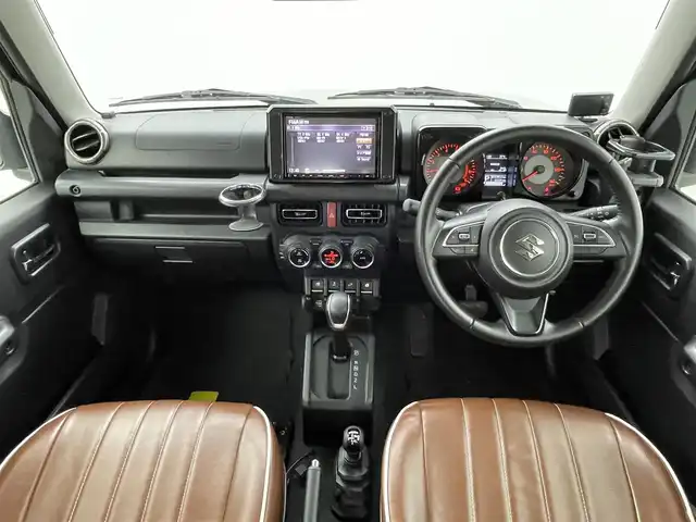スズキ ジムニー XC 熊本県 2019(令1)年 5.4万km ブルーイッシュブラックパール3 純正OPナビゲーション/→CD/DVD/BT/→フルセグTV/バックカメラ/前方ドライブレコーダー/ビルトインETC/シートヒータ/ダウンヒルアシスト/クルーズコントロール/レーンキープアシスト/ダウンヒルアシスト/衝突被害軽減システム/横滑り防止装置/LEDオートヘッドライト/フォグランプ/ヘッドライトウォッシャー/ステアリングリモコン/革巻きステアリング/プッシュスタート/スマートキー/スペアキー
