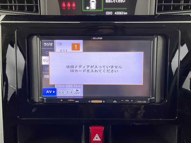 ダイハツ トール カスタムG ターボ SAⅡ 新潟県 2017(平29)年 4.2万km ブラックマイカメタリック 禁煙車/社外メモリナビ/ワンセグ/CD/   AVN133M/バックカメラ/両側パワースライドドア/スマートキー/クルーズコントロール/衝突被害軽減ブレーキ/ドライブレコーダー/　DRV-MR760/LEDヘッドライト/オートライト/フォグランプ/革巻きステアリング/ETC