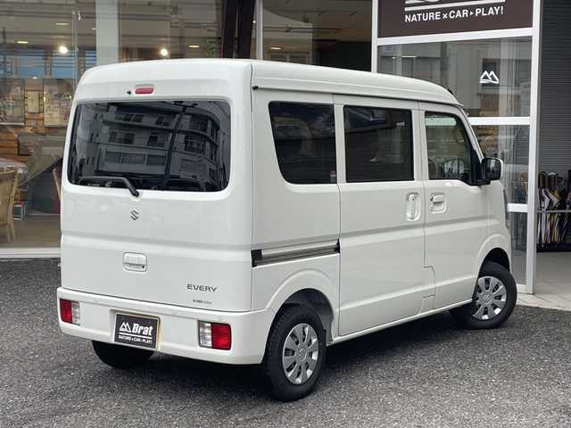 スズキ エブリイ JOINターボ 福島県 2024(令6)年 0.1千km パールホワイト 4WD（切替）/衝突被害軽減ブレーキ/LEDヘッドライト/オートライト/オートマチックハイビーム/両側パワースライドドア/横滑り防止装置/コーナーセンサー/アイドリングストップ/シートヒーター