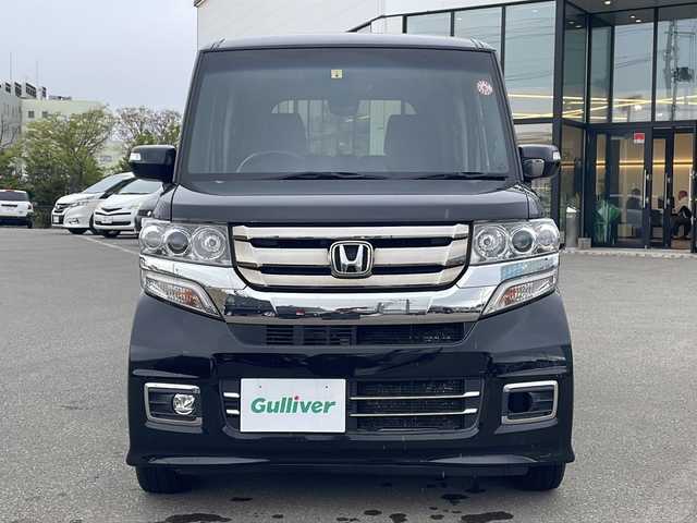 ホンダ Ｎ ＢＯＸ カスタム G ターボ Lパッケージ 青森県 2016(平28)年 4.2万km スマートブラック ・4WD/・純正フルセグナビTV/・CD・DVD・SD・Bluetooth/・クルーズコントロール/・横滑り抑制装置/・盗難防止装置/・パドルシフト/・前席シートヒーター/・両側パワースライドドア/・フルセグTV/・リア席サンシェード/・オートエアコン/・HIDヘッドライト/・LEDフォグランプ/・LEDポジションランプ/・純正15AW有/・純正フロアマット/・保証書/・取扱説明書