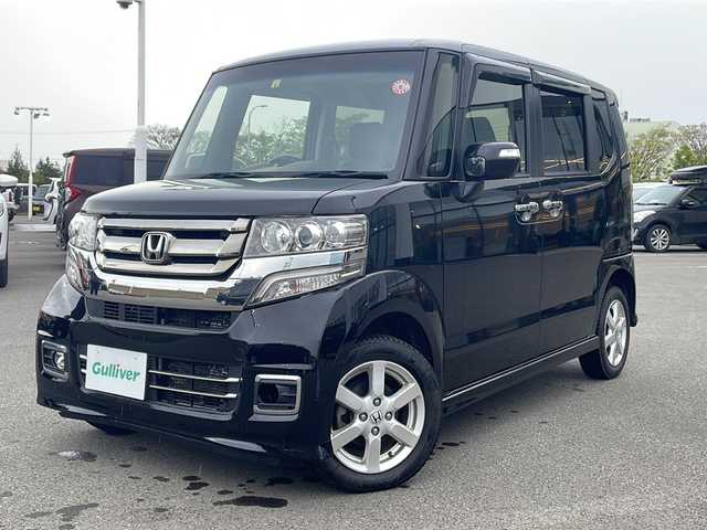 ホンダ Ｎ ＢＯＸ カスタム G ターボ Lパッケージ 青森県 2016(平28)年 4.2万km スマートブラック ・4WD/・純正フルセグナビTV/・CD・DVD・SD・Bluetooth/・クルーズコントロール/・横滑り抑制装置/・盗難防止装置/・パドルシフト/・前席シートヒーター/・両側パワースライドドア/・フルセグTV/・リア席サンシェード/・オートエアコン/・HIDヘッドライト/・LEDフォグランプ/・LEDポジションランプ/・純正15AW有/・純正フロアマット/・保証書/・取扱説明書